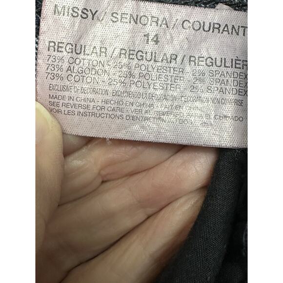 Code Bleu Jeans Womens Size 14 Inseam 30 Veronique Skinny Jeans Bling Preppy - Picture 8 of 16